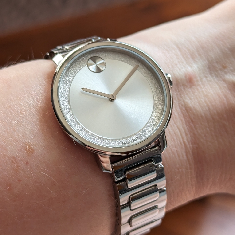 Ladies' Movado Bold® Sugar Watch with Silver-Tone Dial